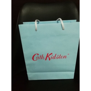 ถุงกระดาษ cath kidston สีฟ้่าแท้จาก shop