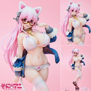 Figure ฟิกเกอร์ Skytube จากการ์ตูนเรื่อง Nitroplus Super Sonico ไนโตรพลัส ซูเปอร์ โซนิโกะ White Cat แมวขาว มาสคอตสาวน้อย