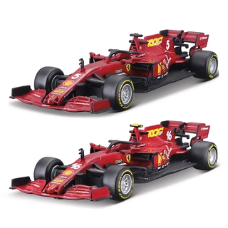 Bburago 1:43 2020 Ferrari F1 Racing SF1000 #16 #5 รถหล่อแบบคงที่โมเดลของเล่นงรถยนต์านอดิเรกของสะสม