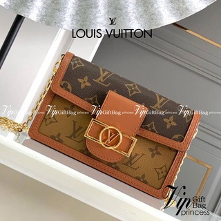 หนังแท้ LOUIS VUITTON DAUPHINE CHAIN WALLET / LV DAUPHINE พร้อมส่งที่ไทย งานหนังแท้ทั้งใบ เกรดเทพออริจินอล เนื้องานสวย