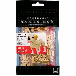 ของแท้จากญี่ปุ่น!!! Kawada NBC_261 Nanoblock Dog Breed Labrador Retriever ตัวต่อนาโนบล็อคแลบราดอร์ริทรีฟเวอร์