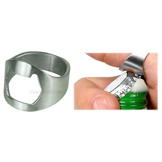 แหวนนิ้วเปิดขวดฝาเบียร์-น้ำอัดลม Finger Ring Bar Beer Bottle Opener