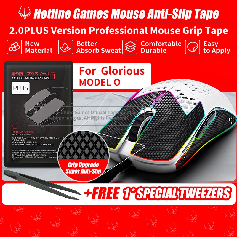 Hotline Games 2.0 Plus เทปกันลื่น สําหรับเมาส์เกมมิ่ง Glorious Model O เทปกันลื่น