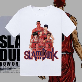 Slam Dunkเสื้อผ้าบาสเกตบอลSakuragiดอกไม้แผนที่Rukawaเสื้อยืดเมเปิ้ลชายและนักเรียนหญิงฤดูร้อน