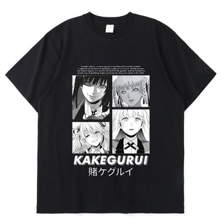 [COD] เสื้อยืดแขนสั้น พิมพ์ลายการ์ตูนญี่ปุ่น Kakegurui Jabami Yumeko แฟชั่นฤดูร้อน สไตล์ฮาราจูกุ สําหรับผู้ชาย แล