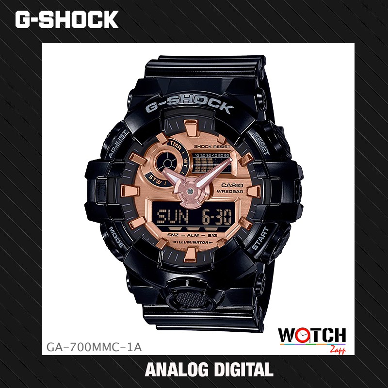 นาฬิกา Casio G-SHOCK นาฬิกาข้อมือผู้ชาย สายเรซิ่น รุ่น GA-700MMC-1A GA-700 GA-700MMC GA-700MMC-1
