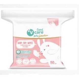 V care วีแคร์ ผ้าเช็ดอเนกประสงค์ สำหรับเด็ก Baby Dry Wipes