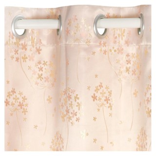 ม่าน มู่ลี่ ผ้าม่าน EYELET HOME LIVING STYLE FLY UV 135X160 ซม. สีชมพู  CURTAIN FLY UV 135X160 PINK HLS