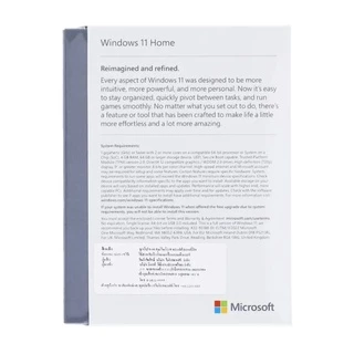 MICROSOFT OS (ระบบปฏิบัติการ) WINDOWS 11 HOME (ENG / 64 BIT / FPP / USB / HAJ-00090)