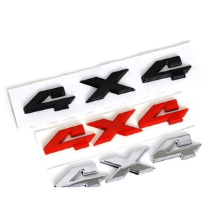 ราคาต่อ 1 ชิ้น โลโก้ 4X4 งานพลาสติก car stickers 4 X 4 JEEP Wrangler Compass Grand Cherokee Limited four-wheel drive