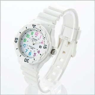 Win Watch shop Casio Standard นาฬิกาข้อมือผู้หญิงและเด็ก รุ่น LRW200H7B สายเรซิ่น สีขาวสุดน่ารัก