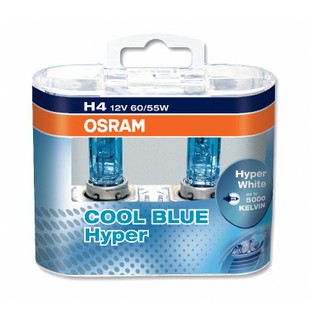 หลอดไฟหน้า OSRAM H4 12V 60W รุ่น COOL BLUE HYPER+