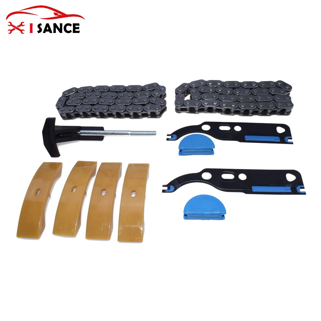 Timing Chain Tensioners Pads+Holder+Chains+Gaskets Set For  Audi TT A8 A6 VW Passat Beetle 1.8L 06B1