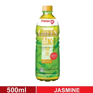 Pokka Jasmine Green Tea 500ml. พอคค่า ชาเขียว มะลิ หอม อร่อย ดื่มง่าย 500 มล.