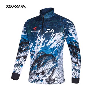 DAIWA เสื้อแขนยาว สำหรับตกปลา ป้องกันรังสี UV แห้งเร็ว