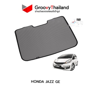 ม่านบังแดดหลังรถ Groovy Thailand ม่านหลัง HONDA JAZZ GE R-row (1 pcs) รุ่นที่ไฟเบรคดวงที่3 เป็น LED เท่านั้น