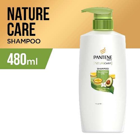 Pantene Nature Care Smoothness & Life Shampoo 480ml