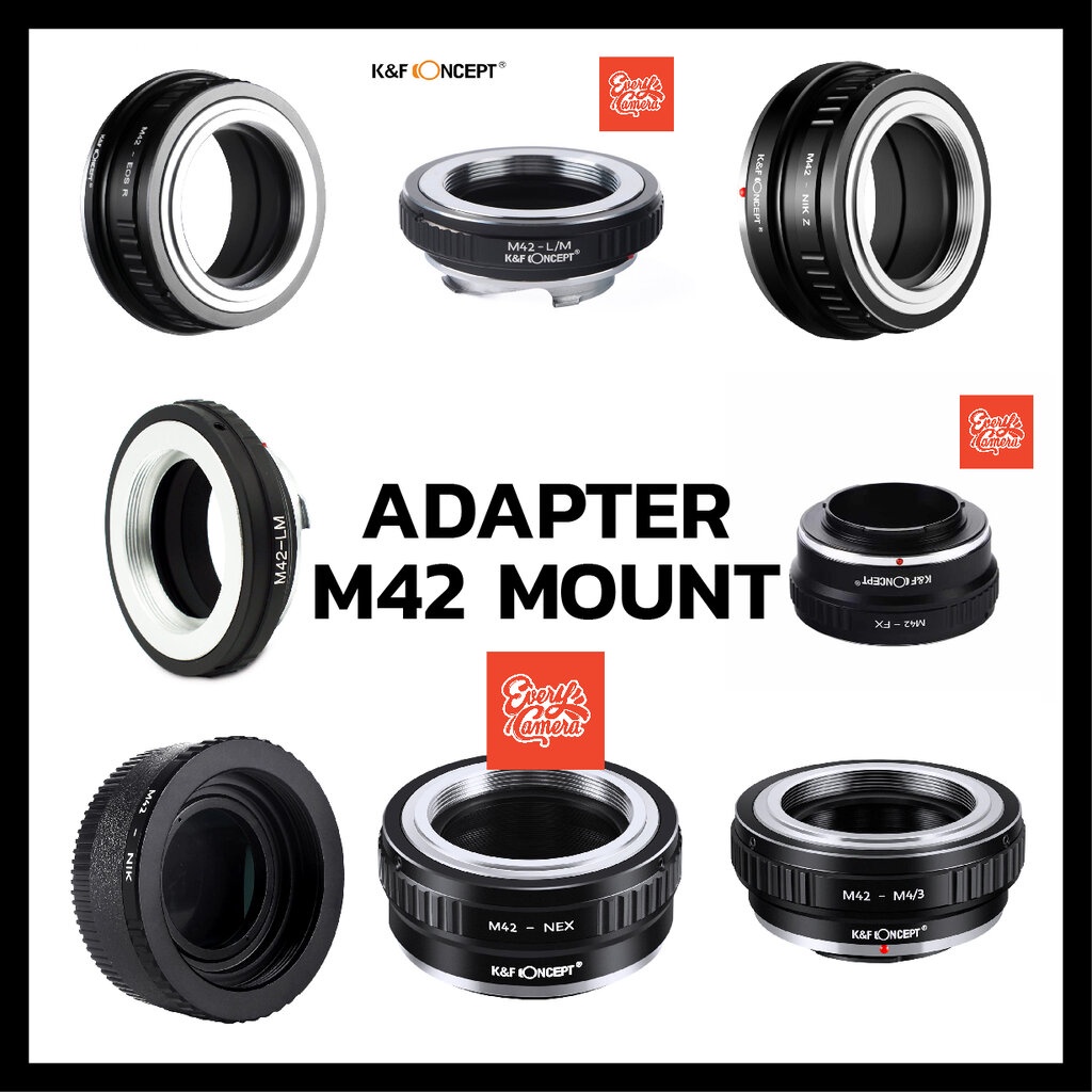 M42 Mount Lens to Sony E m4/3 fuji leicam gfx eosr nikonz sl K&F Concept Lens Mount Adapter