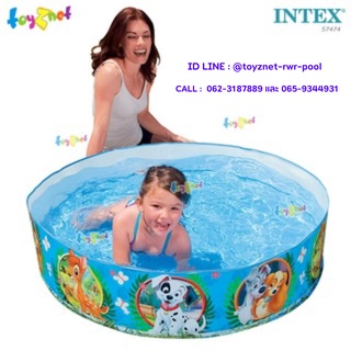 Intex สระขอบตั้ง เพื่อนดีสนีย์ 4 ฟุต (1.22x0.25 ม.) รุ่น 57474