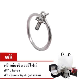 Finejewelthai แหวนเงินแท้ แหวนเพชร เพชรสังเคราะห์/ Diamond CZ Silver925 Ring - R1229cz