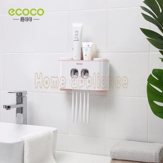 ECOCO อุปกรณ์เก็บแปรงสีฟัน ที่บีบยาสีฟัน อัตโนมัติ E1802