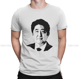 เสื้อยืดผ้าฝ้ายพิมพ์ลายขายดี เสื้อยืดคอกลม พิมพ์ลายกราฟฟิค Shinzo Abe สไตล์ญี่ปุ่น สตรีท สําหรับผู้ชาย