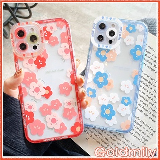 🔥 เดซี่ดอกไม้ เคสไอโฟน11 แองเจิลอายขอบเหลี่ยมน่ารักสไตล์การ์ตูนใสสำหรับ เคส Apple iPhone 12 13 Pro 11 X 11 Pro Max 7 iPhone11 iPhone12 XS เคสไอโฟน7พลัส เคสi11 เคสไอโฟนXR เคส i8plus เคสไอโฟน11 Xr SE2 2020 Max Case