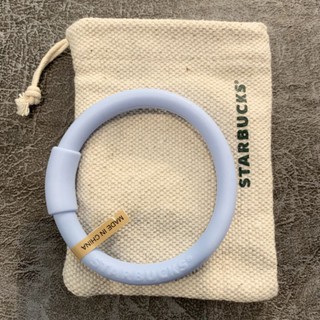 Starbucks Blue Resealable Straw Bracelet With Pouch