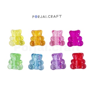 ลูกปัดหมี เจลลี่แบร์ Jelly bear beads 10mm