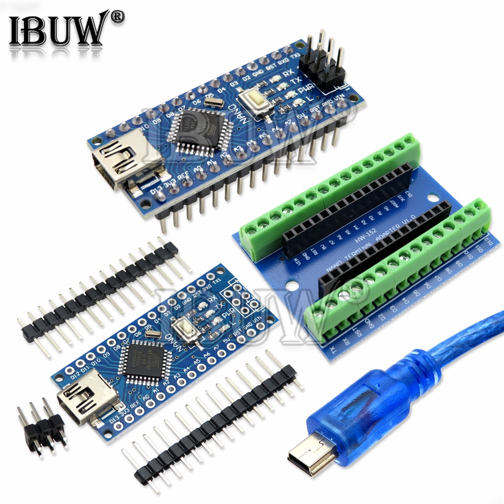 Mini USB Nano 3.0 พร้อม bootloader เข้ากันได้กับ controller สําหรับ arduino CH340 USB driver Nano v3
