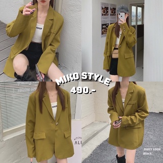 พร้อมส่งจากไทย MIKO STYLE - EYETA BLAZER 🎟️ ใส่โค้ด WYHZPK ลดเหลือ 445.-