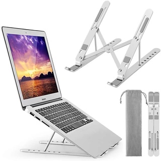 แท่นวางโน๊ตบุ๊คพับเก็บได้ ที่วางสำหรับไอแพด Laptop Stand Notebook Standกันลื่น ปรับได้6ระดับ รองรับจอ7 ถึง 17นิ้ว