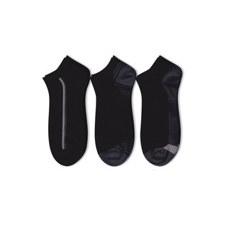 MIROGGIO ถุงเท้าข้อตาตุ่มชาย - สีดำ (3 คู่) Men Low Cut Cotton Socks 3 pairs pack