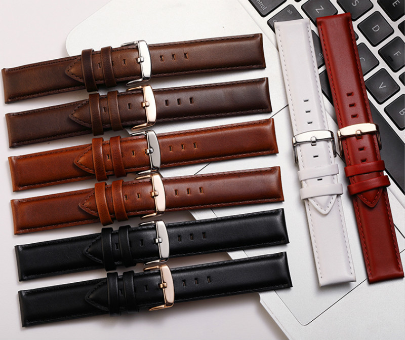 สายนาฬิกาข้อมือหนังแท้ กว้าง 13 14 17 18 19 20 22 มม. สําหรับ Diesel DZ Fossil DW CK Timex Armani