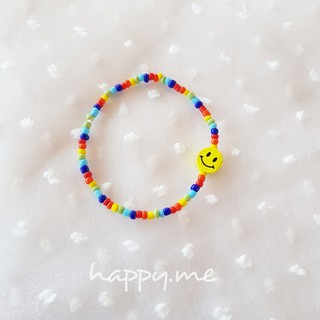 happy.me สร้อยข้อมือ Rainbow Smiley