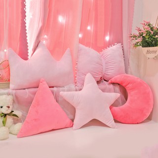 🔥Hot sale/ Girl Heart Net Red Crown Bed Sleeping Pillow Cushion Girl Cute Pillow Birthday Gift Room Decoration