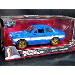 โมเดลรถfordescort 1/24 โมเดลรถ 1:24 Jada ford escort Fast and Furious ฺBrians โมเดลรถของขวัญ ราคา ok