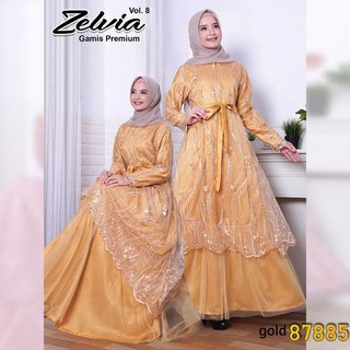 Gamis SYARI ZELVIA maxi&lt;Unk&gt; เครื่องแบบชาวมุสลิม UMROH JUMBO XXXL XXL XL