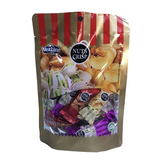 NEZLINE Nuts crip ขนมถั่วตุ๊บตั๊บ รสถั่ว 3 ชนิด (มะม่วงหินมะพานต์,อัลมอนด์,พิสตาชิโอ) ตราเนสไลน์ 120 กรัม