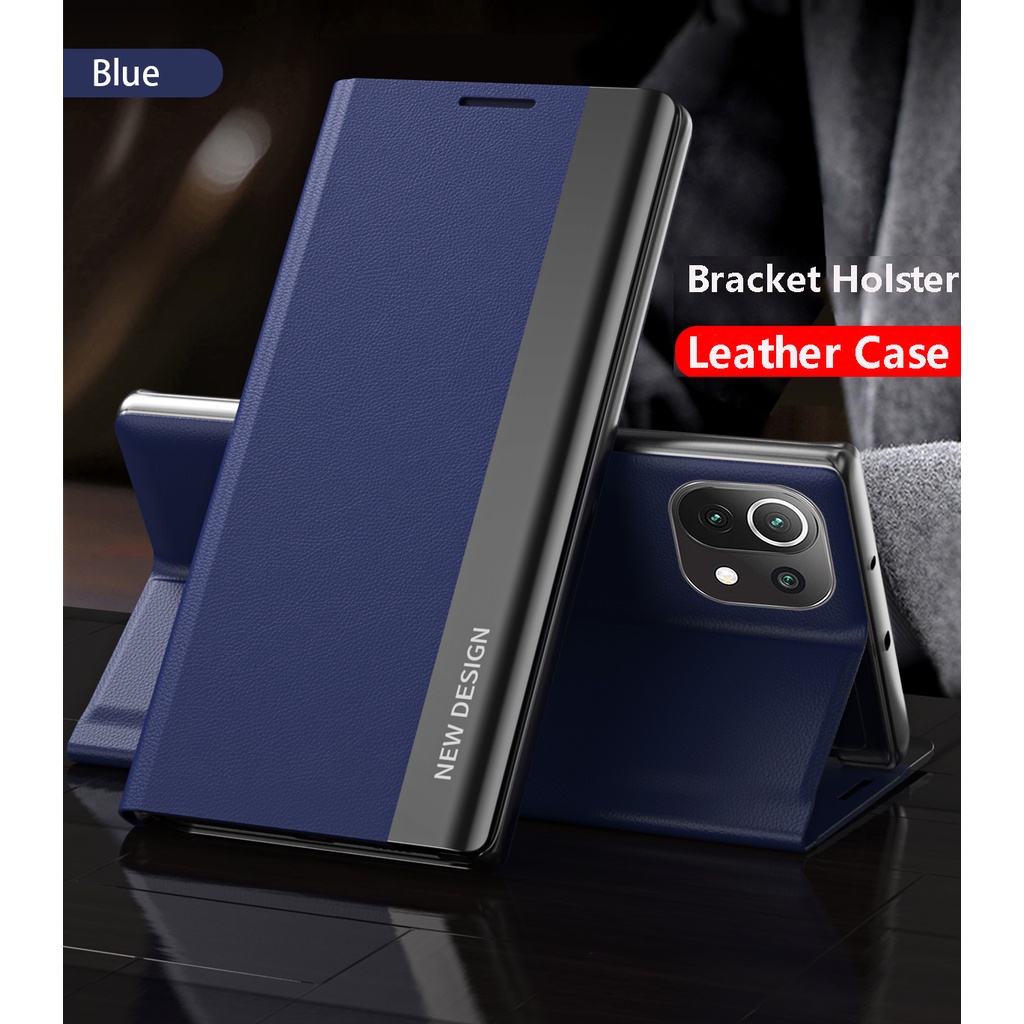 เคสโทรศัพท์มือถือหนัง ฝาพับ กันกระแทก พร้อมขาตั้งวาง สําหรับ Xiaomi Mi 12 12S 11T 10T Pro 11 Lite 5G NE 11Lite