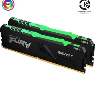 RAM KINGSTON16GB 3200MHz DDR4 CL16 KF432C16BBAK2/16 Model : KF432C16BBAK2/16