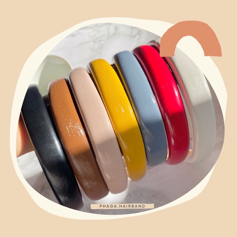 ⁣ ที่คาดผมหนัง PU ไซต์เล็กน่ารักก