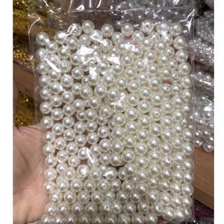 ลูกปัดมุกกลมสร้อยข้อมือสีขาวขนาด6มิล เกรดเอ สีสวย ถุงใหญ่(หนัก500กรัม)