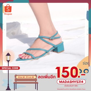 [ลด150.-MADASHVS314] รองเท้าผู้หญิง ไซส์ 38 Mia Olive รองเท้ารัดส้น