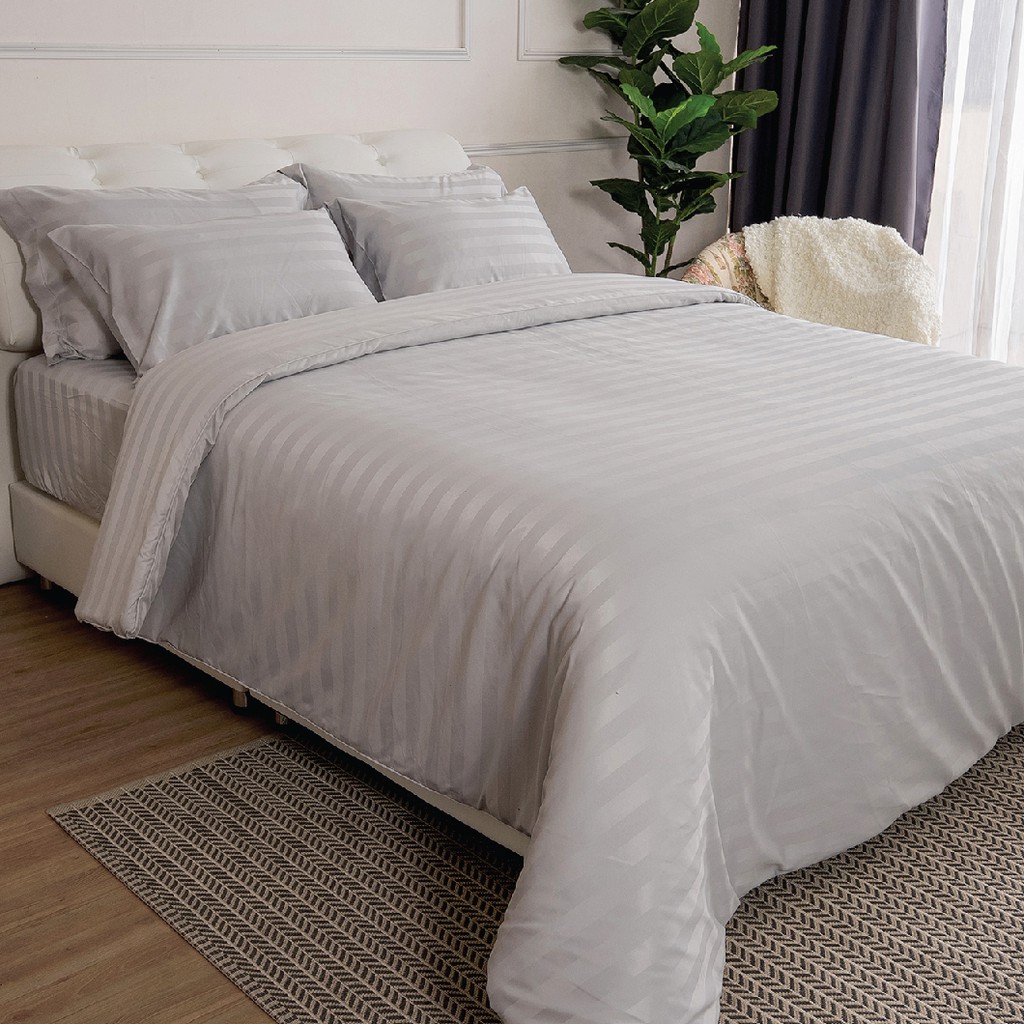 LUCKY mattress ชุดผ้าปูที่นอนทอลาย  Micro Touch Premium Five Star Hotel Collection