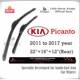 Kia Picanto ใบปัดน้ําฝน (ด้านหน้า/หลัง) สําหรับ 2011 to 2017 year อุปกรณ์ที่ปัดน้ําฝนสําหรับ Kuapo wifer (พิเศษสําหรับ SEA)