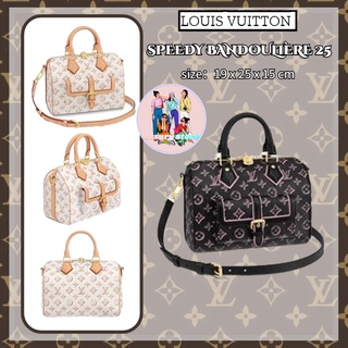 หลุยส์วิตตอง  Louis Vuitton SPEEDY BANDOULIÈRE 25 กระเป๋าถือ/กระเป๋าสะพายผู้หญิง/กระเป๋าสะพายข้าง/กระเป๋าสะพาย/ล่าสุด