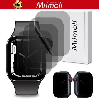 Miimall ฟิล์มกันรอยหน้าจอ แบบนิ่ม กันแอบมอง สําหรับ Apple Watch Ultra Series 7 8 41 มม. 45 มม. iWatch 41 มม. 45 มม. 49 มม. 4 แพ็ค