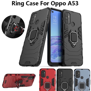 เคสโทรศัพท์ พร้อมแหวน แบบเคส สำหรับ Oppo A53 2020 เคสกันกระแทกเคสปก Phone Case Cover