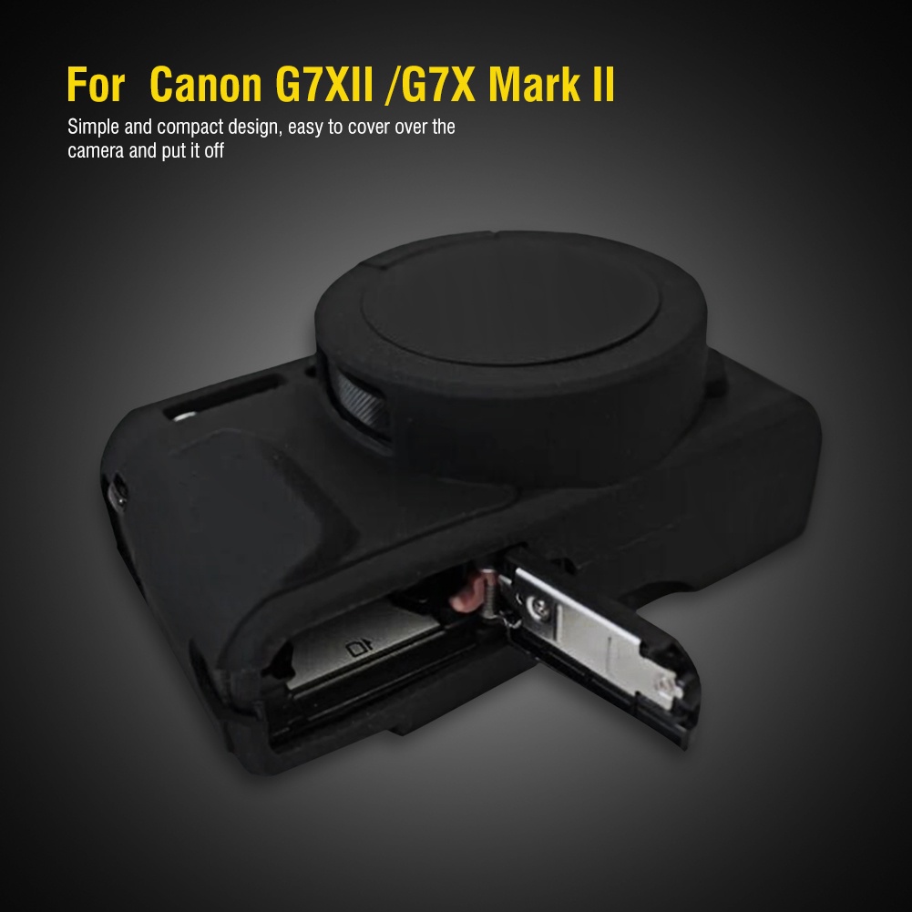 Calinodesign Protector G7XII Cage /G7X Mark Canon Camera II สำหรับเคสซิลิโคนอ่อนนุ่มน้ำหนักเบา